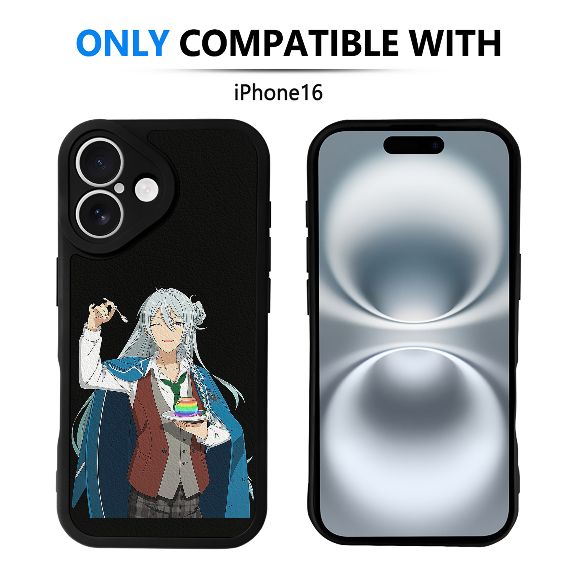 （画像用） あんさんぶるスターズ! Ensemble Stars 【iPhone 16シリーズ対応】シリコンスマホケース（レザー調） 材質：シリコン